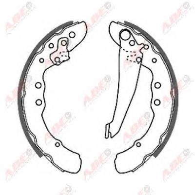 Klocki hamulcowe tylne bębnowe ABE C0W010ABE cena, od 27,71 USD