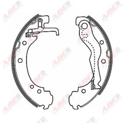 Klocki hamulcowe tylne bębnowe ABE C0W011ABE cena, od 31,56 USD
