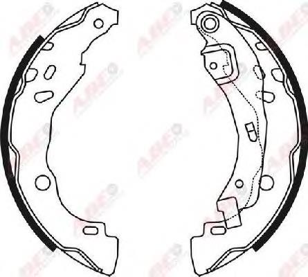 Klocki hamulcowe tylne bębnowe 6001551409 Renault (RVI)