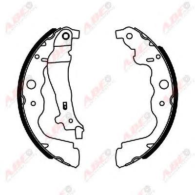 Klocki hamulcowe tylne bębnowe ABE C0R031ABE cena, od 28,59 USD