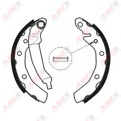 Klocki hamulcowe tylne bębnowe ABE C00007ABE cena, od 21,81 USD