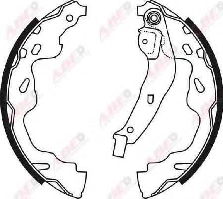 Klocki hamulcowe tylne bębnowe ABE C02074ABE cena, od 25,81 USD