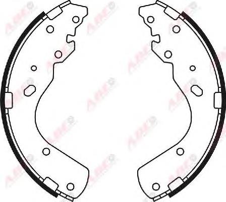 Klocki hamulcowe tylne bębnowe ABE C03044ABE cena, od 59,13 USD