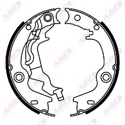 73390 Asam Klocki hamulca ręcznego