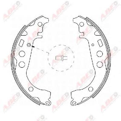 Klocki hamulcowe tylne bębnowe Toyota 449547010 cena, od 28,07 USD
