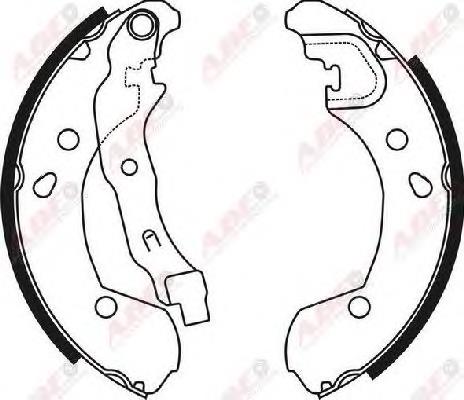 Klocki hamulcowe tylne bębnowe 7701208357 Renault (RVI)