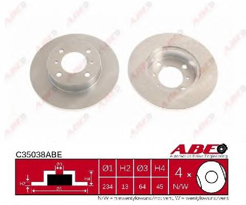 MB699281 Mitsubishi Tarcza hamulcowa przednia