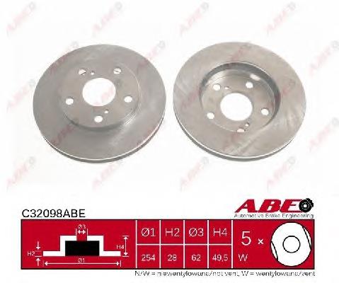 4351233050 Toyota Tarcza hamulcowa przednia