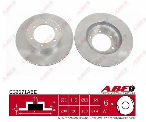 4351235270 Toyota Tarcza hamulcowa przednia
