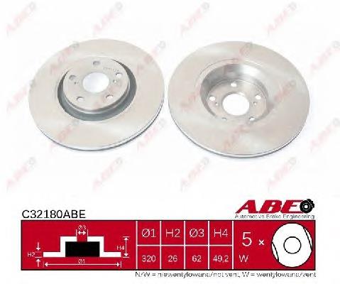 Tarcza hamulcowa przednia Toyota 4351205090