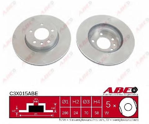 Tarcza hamulcowa przednia Opel 90487103