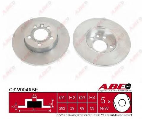 Tarcza hamulcowa przednia Mercedes 1249973190