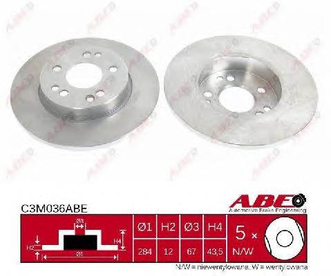 Tarcza hamulcowa przednia Mercedes 1244211312