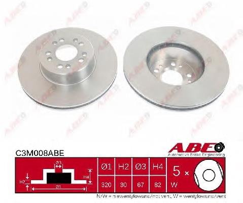 Tarcza hamulcowa przednia Mercedes A140421091264