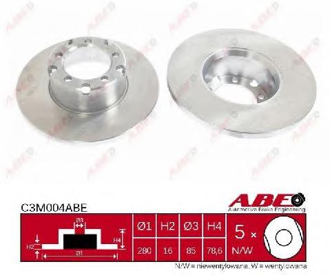 Tarcza hamulcowa przednia Mercedes A6014200272