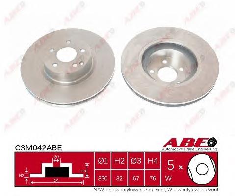 Tarcza hamulcowa przednia Mercedes A2204212512