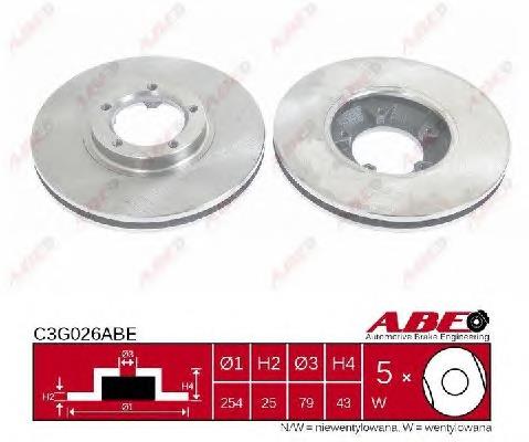 Tarcza hamulcowa przednia 5029815 Ford