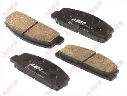 Okładziny (klocki) do hamulców tarczowych tylne ABE C23002ABE cena, od 19,06 USD