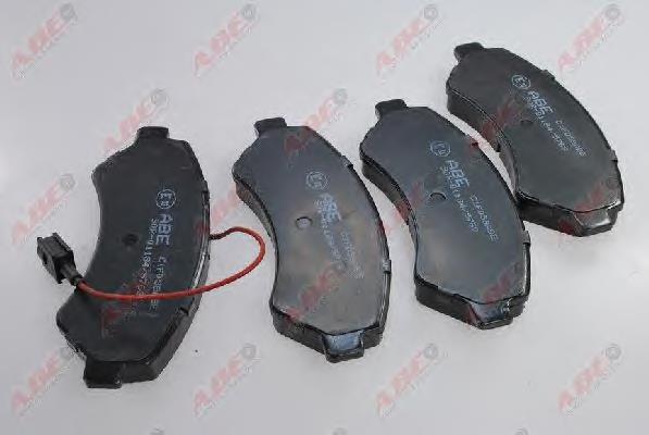 Klocki hamulcowe przednie tarczowe ABE C1F058ABE cena, od 37,11 USD