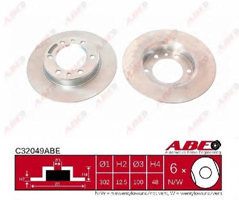 Tarcza hamulcowa przednia 4351260060 Toyota