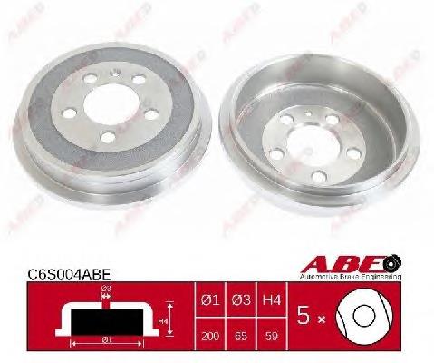 Bęben hamulcowy tylny ABE C6S004ABE cena, od 33,97 USD