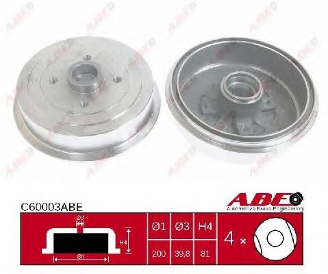 Bęben hamulcowy tylny Euroex EX93771 cena, od 46,97 USD