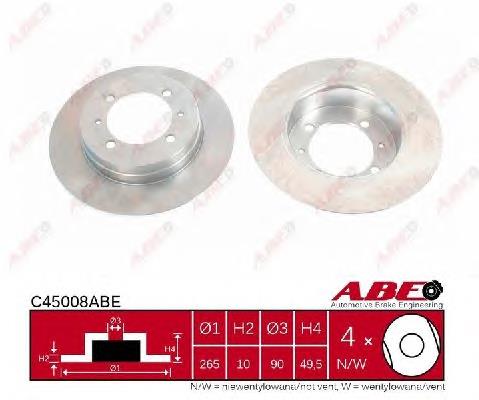 Tarcza hamulcowa tylna Mitsubishi MB500556 cena, od 37,76 USD