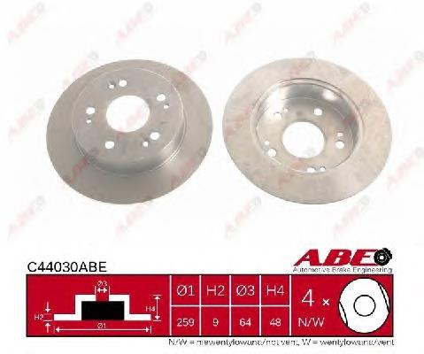 Tarcza hamulcowa tylna DP443C Japan Parts