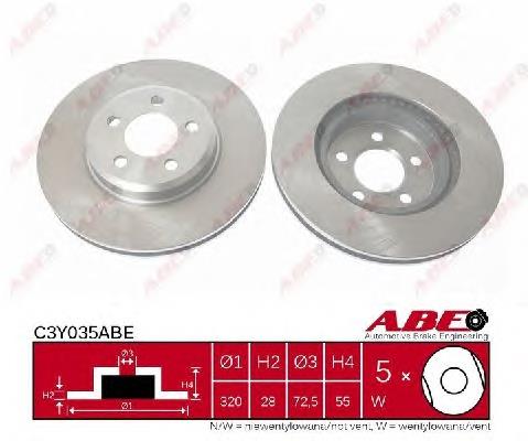 Tarcza hamulcowa przednia Chrysler 4779196AG cena, od 89,40 USD