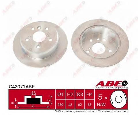 Tarcza hamulcowa tylna Toyota 4243106050 cena, od 56,70 USD