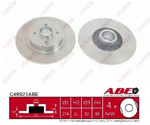 NFB5612 NFC Tarcza hamulcowa tylna
