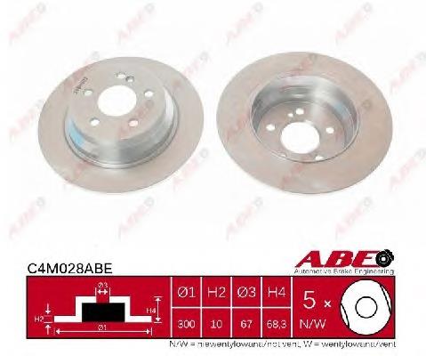 Tarcza hamulcowa tylna Mercedes 2114230712