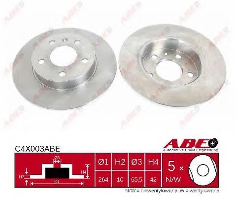 Tarcza hamulcowa tylna ABE C4X003ABE cena, od 36,63 USD