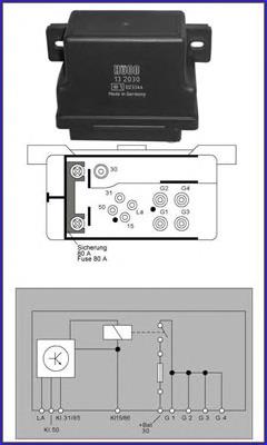 A0015459732 Mercedes Przekaźnik świec żarowych