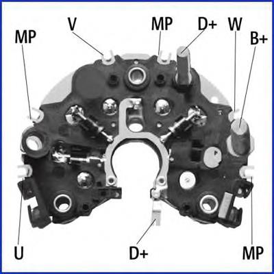 Mostek prostowniczy alternatora = Moster diodowy alternatora ARC0031 As-pl