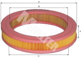 Filtr powietrza Honda Civic 3 (AL, AJ, AG, AH)