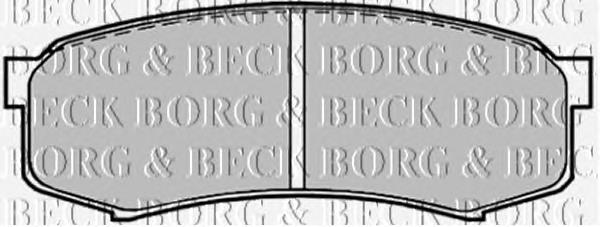 BBP1514 Borg&beck okładziny (klocki do hamulców tarczowych tylne)