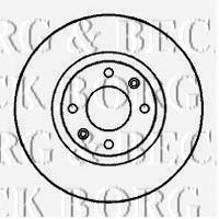 BBD4246 Borg&beck tarcza hamulcowa przednia