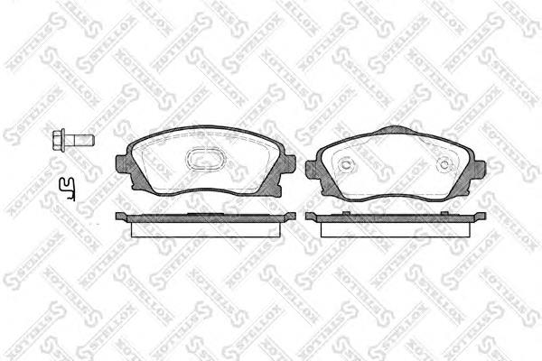 Klocki hamulcowe przednie tarczowe Opel 95519746 cena, od 24,42 USD
