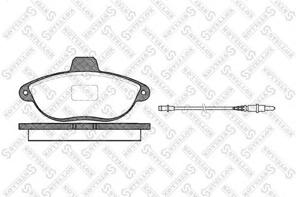 Klocki hamulcowe przednie tarczowe Peugeot/Citroen 425151 cena, od 25,68 USD