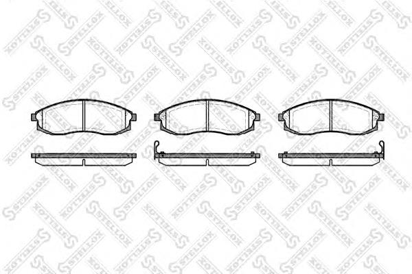Do koszyka D106038UXM Nissan/Infiniti Klocki hamulcowe przednie tarczowe