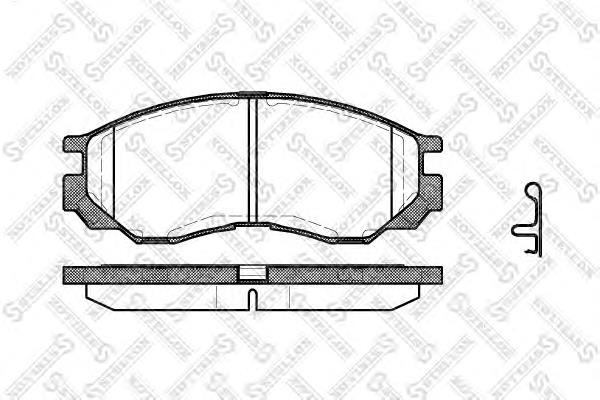 Klocki hamulcowe przednie tarczowe Mitsubishi MZ690016 cena, od 25,65 USD
