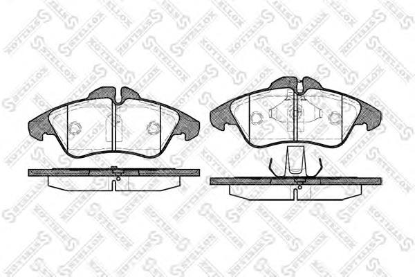 Klocki hamulcowe przednie tarczowe VAG 2D0698151