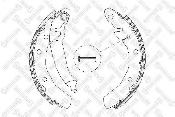 96446178 General Motors Klocki hamulcowe tylne bębnowe