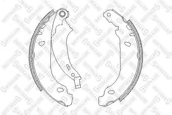 Klocki hamulcowe tylne bębnowe Peugeot/Citroen 00004241N1 cena, od 20,34 USD
