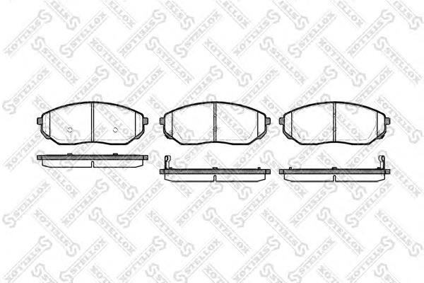 Klocki hamulcowe przednie tarczowe S581013EE00 Hyundai/Kia