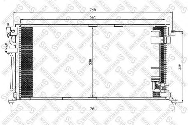 Chłodnica klimatyzacji Mitsubishi MN134204 cena, od 103,14 USD