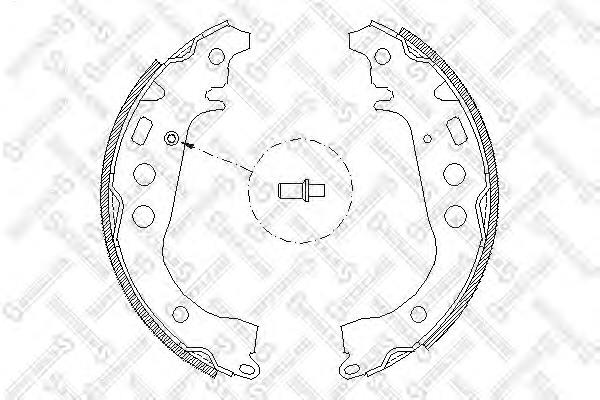 Klocki hamulcowe tylne bębnowe 449547010 Toyota
