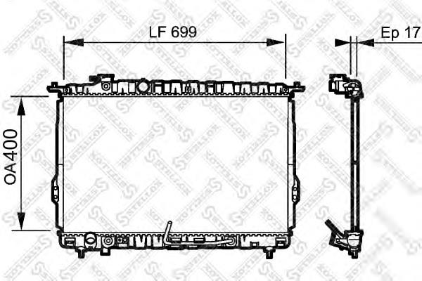 Chłodnica silnika Hyundai/Kia 2531039500 cena, od 96,01 USD