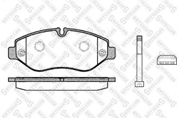 Do koszyka 42561355 Iveco Klocki hamulcowe przednie tarczowe